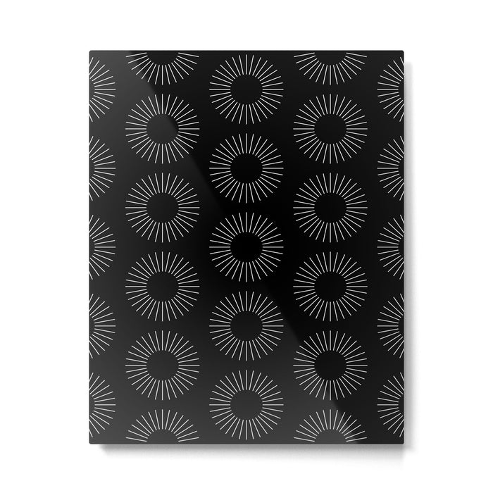 Minimalist Sunray Pattern IX Metal Print Gallery Image 1