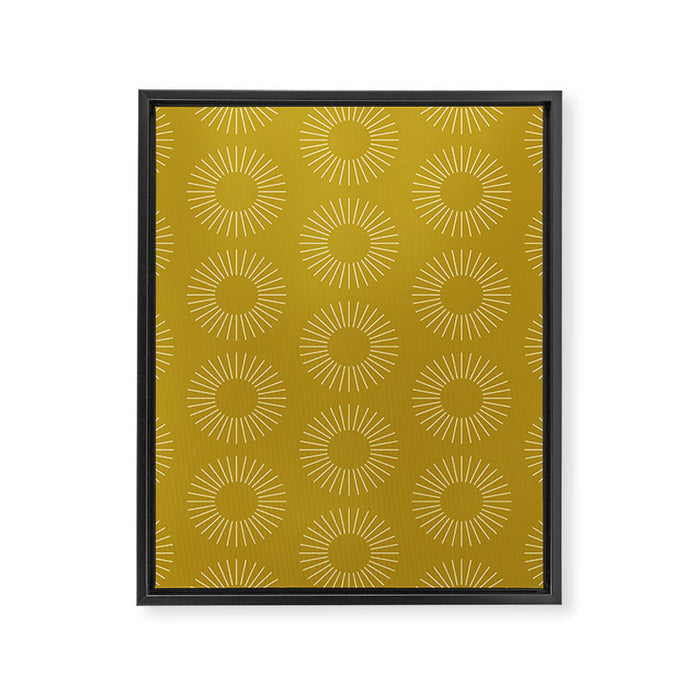 Minimalist Sunray Pattern XVI Framed Canvas Print Gallery Image 1
