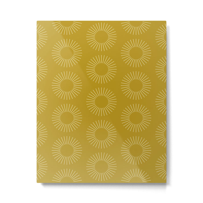Minimalist Sunray Pattern XVI Metal Print Gallery Image 1
