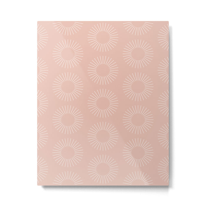 Minimalist Sunray Pattern XX Metal Print Gallery Image 1