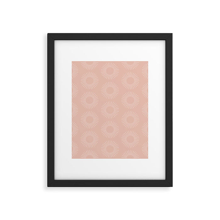 Minimalist Sunray Pattern XX Framed Art Print Gallery Image 1