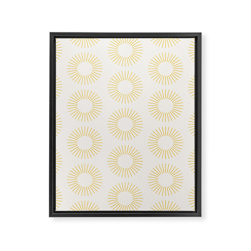 Minimalist Sunray Pattern XXI Framed Canvas Print Gallery Image 8