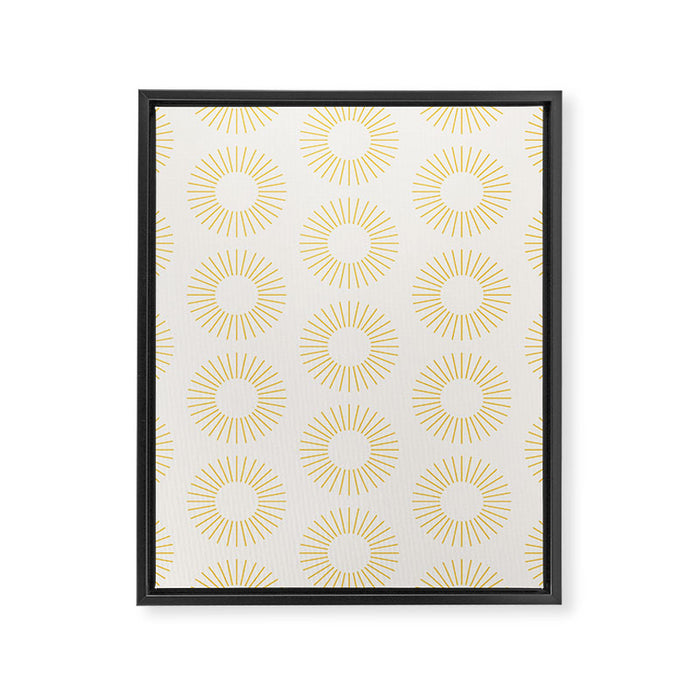 Minimalist Sunray Pattern XXI Framed Canvas Print Gallery Image 1