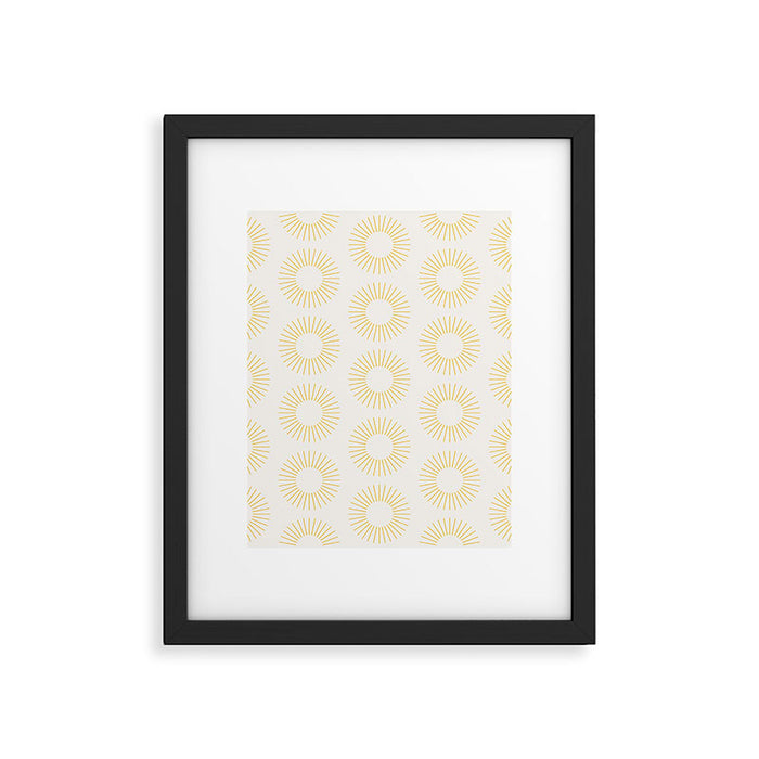 Minimalist Sunray Pattern XXI Framed Art Print Gallery Image 1