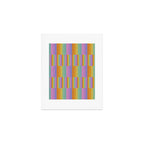 Mixed Stripes Pattern I Colorful Rainbow Art Print Gallery Image 1