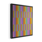 Mixed Stripes Pattern I Colorful Rainbow Framed Canvas Print Gallery Image 2