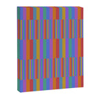 Mixed Stripes Pattern II Primary Rainbow Canvas Print Gallery Image 8