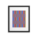 Mixed Stripes Pattern II Primary Rainbow Framed Art Print Gallery Image 6