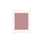 Mixed Stripes Pattern III 60s Rainbow Art Print Gallery Image 1