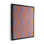 Mixed Stripes Pattern III 60s Rainbow Framed Canvas Print Gallery Image 2