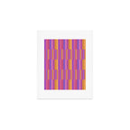 Mixed Stripes Pattern IV Colorful 90s Art Print Gallery Image 1