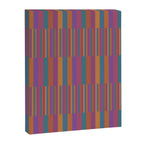 Mixed Stripes Pattern IX Retro Rainbow Canvas Print Gallery Image 8