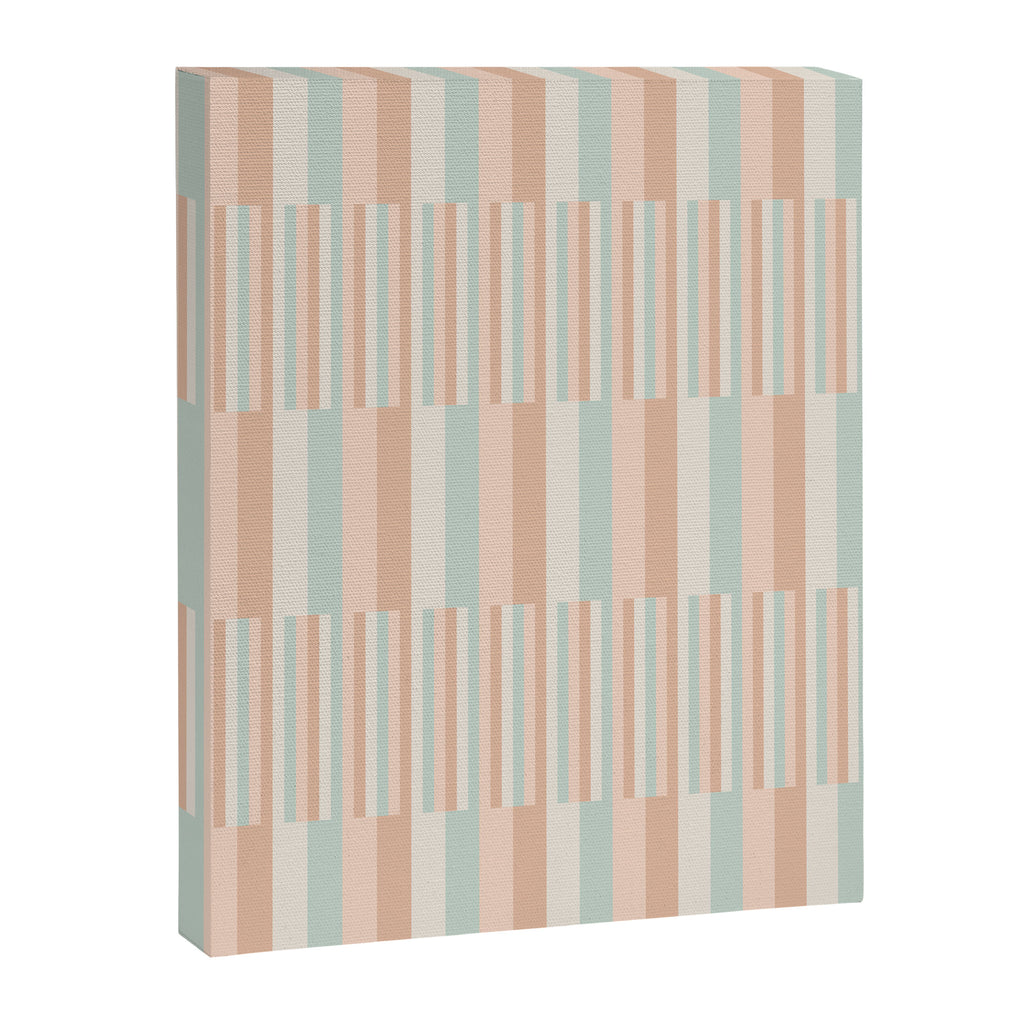 Mixed Stripes Pattern VI Soft Pastel Canvas Print Gallery Image 8