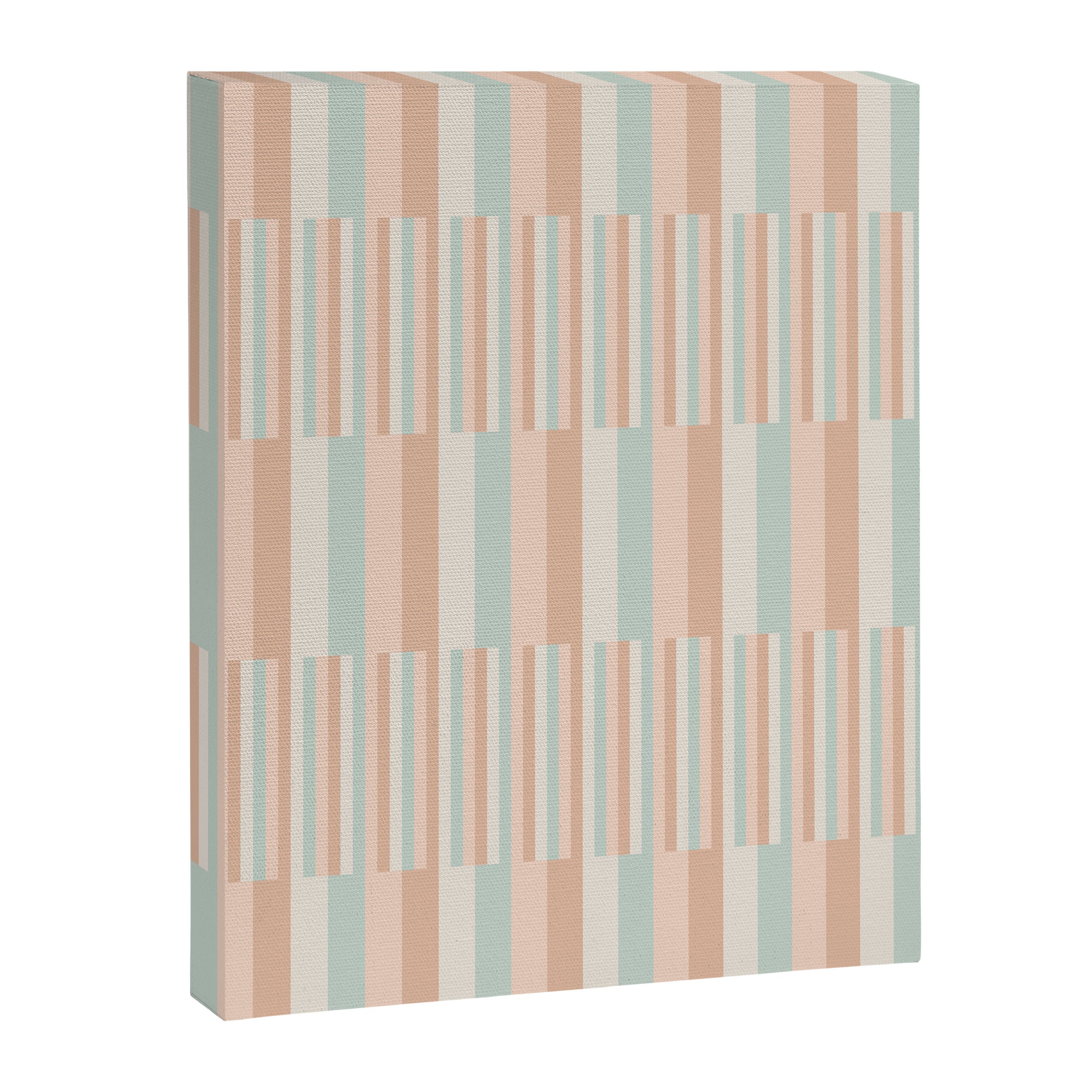 Mixed Stripes Pattern VI Soft Pastel Canvas Print Gallery Image 8