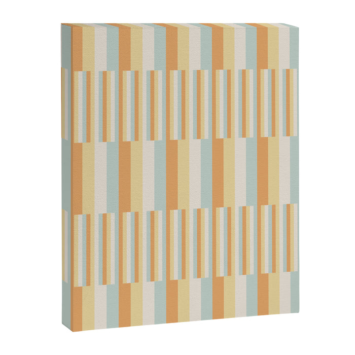 Mixed Stripes Pattern VIII Retro Pastel Canvas Print Gallery Image 1
