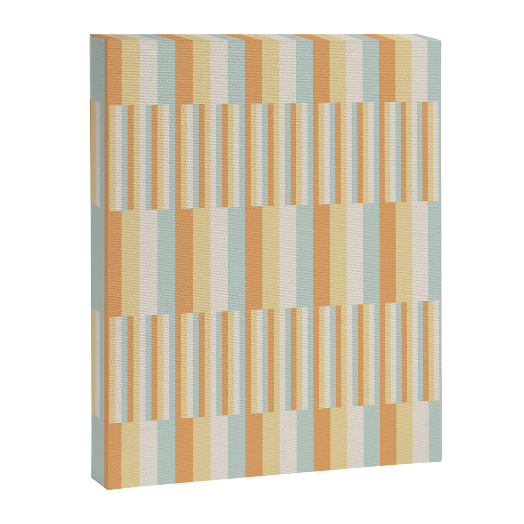 Mixed Stripes Pattern VIII Retro Pastel Canvas Print Gallery Image 8