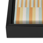 Mixed Stripes Pattern VIII Retro Pastel Framed Canvas Print Gallery Image 3
