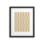 Mixed Stripes Pattern VIII Retro Pastel Framed Art Print Gallery Image 6