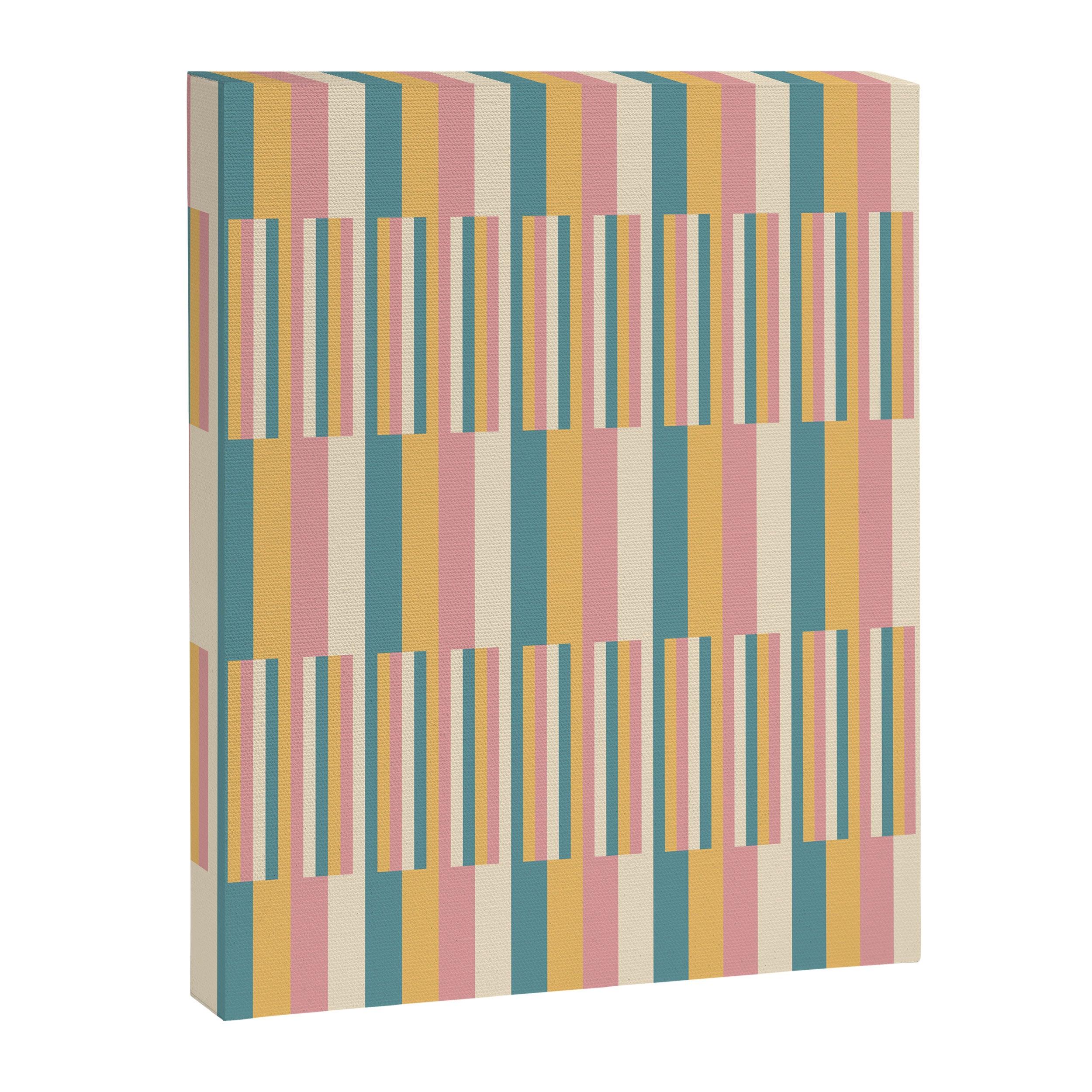 Mixed Stripes Pattern X Retro Summer Canvas Print Gallery Image 8