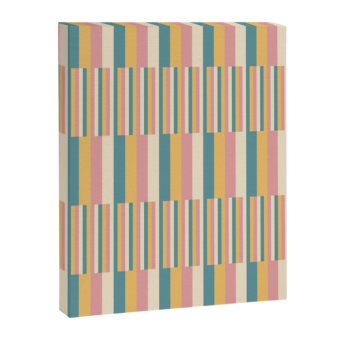 Mixed Stripes Pattern X Retro Summer Canvas Print Gallery Image 1
