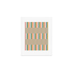 Mixed Stripes Pattern X Retro Summer Art Print Gallery Image 1