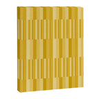 Mixed Stripes Pattern XI Golden Yellow Canvas Print Gallery Image 8