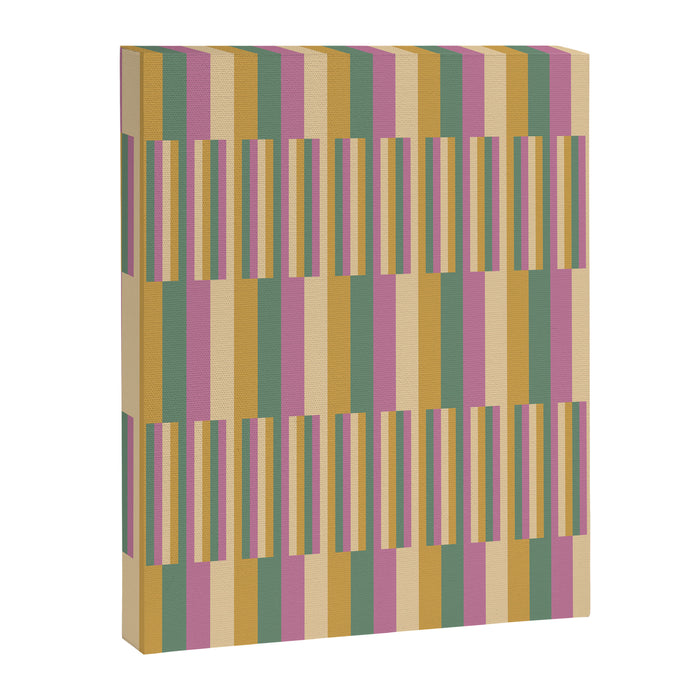 Mixed Stripes Pattern XIII Tropical Summer Canvas Print Gallery Image 1