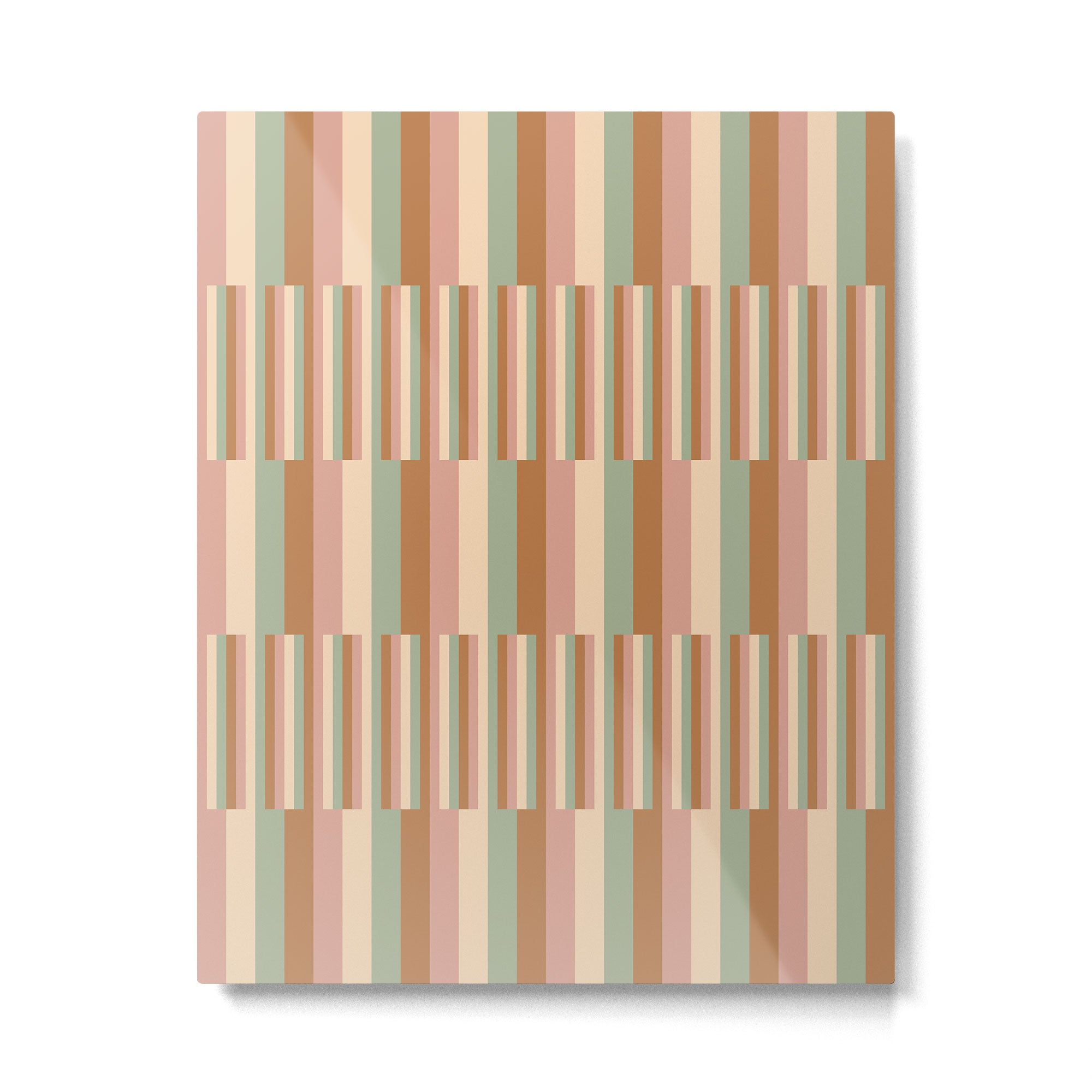Mixed Stripes Pattern XIX Boho Summer Metal Print Gallery Image 6