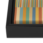 Mixed Stripes Pattern XV Vintage Summer Framed Canvas Print Gallery Image 3