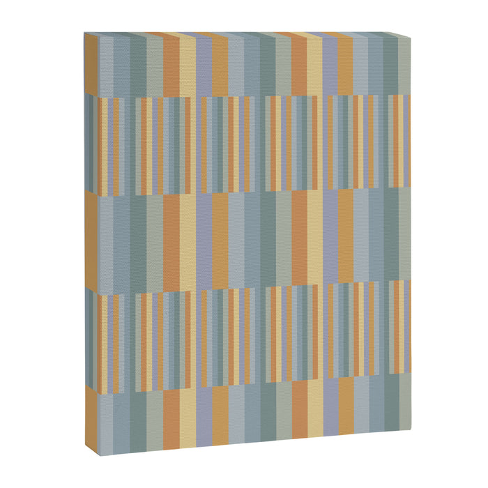 Mixed Stripes Pattern XVI Beachy Colors Canvas Print Gallery Image 1