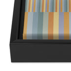 Mixed Stripes Pattern XVI Beachy Colors Framed Canvas Print Gallery Image 3