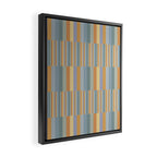Mixed Stripes Pattern XVI Beachy Colors Framed Canvas Print Gallery Image 2