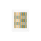 Mixed Stripes Pattern XVII Retro Nautical Art Print Gallery Image 1