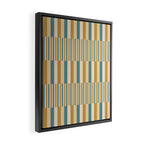 Mixed Stripes Pattern XVII Retro Nautical Framed Canvas Print Gallery Image 2