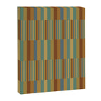 Mixed Stripes Pattern XX Retro Earthy Canvas Print Gallery Image 8