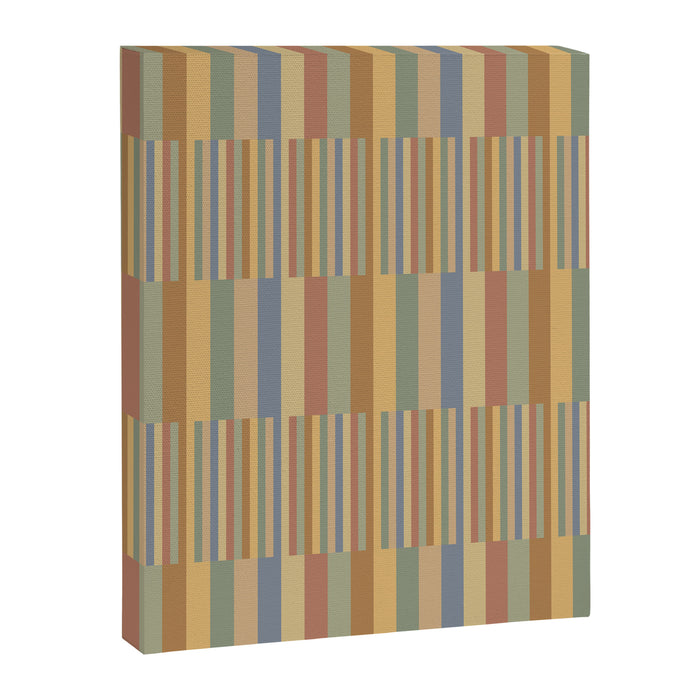 Mixed Stripes Pattern XXI Pastel Vintage Canvas Print Gallery Image 1
