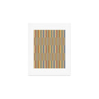 Mixed Stripes Pattern XXI Pastel Vintage Art Print Gallery Image 1