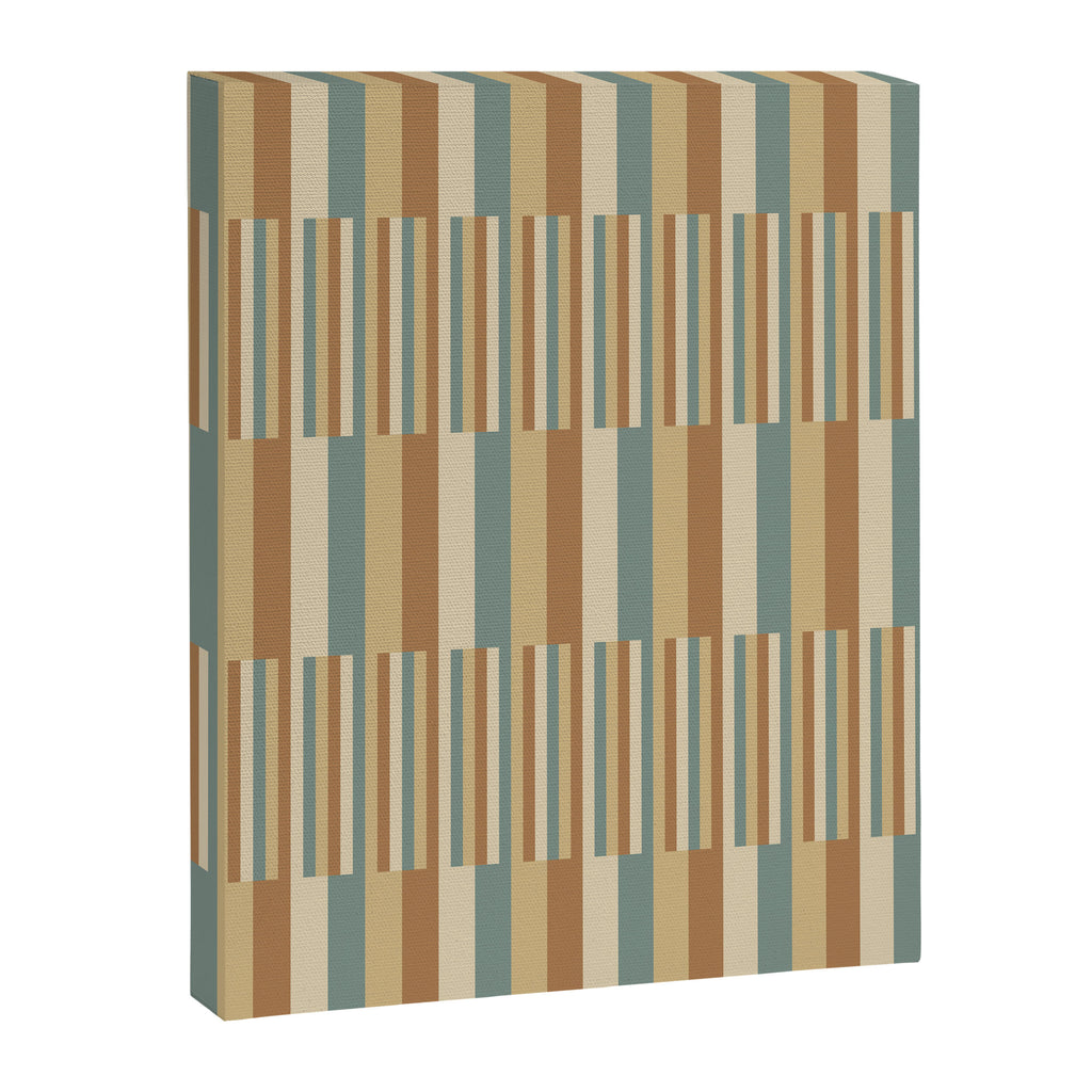 Mixed Stripes Pattern XXIII Natural Boho Canvas Print Gallery Image 8