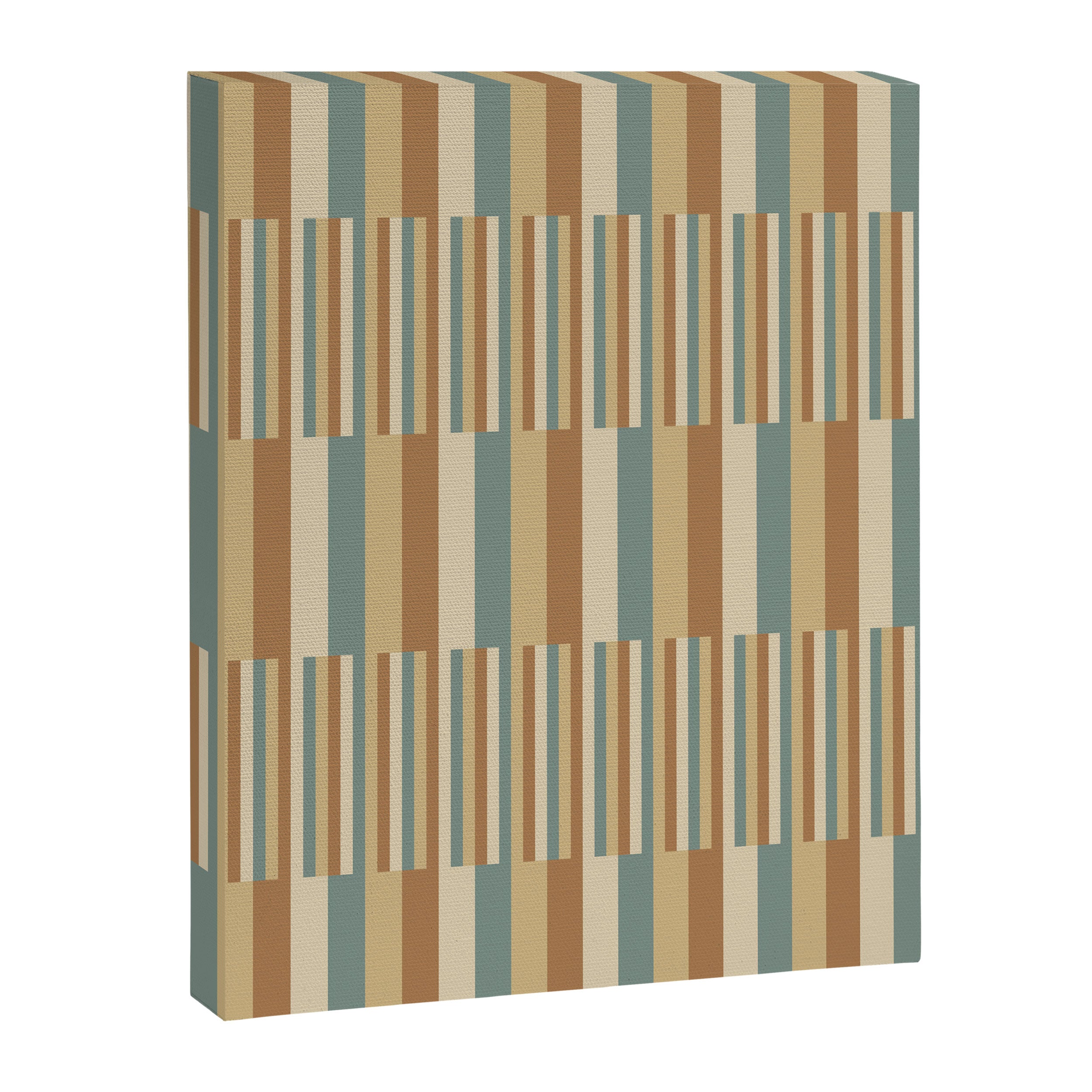 Mixed Stripes Pattern XXIII Natural Boho Canvas Print Gallery Image 8