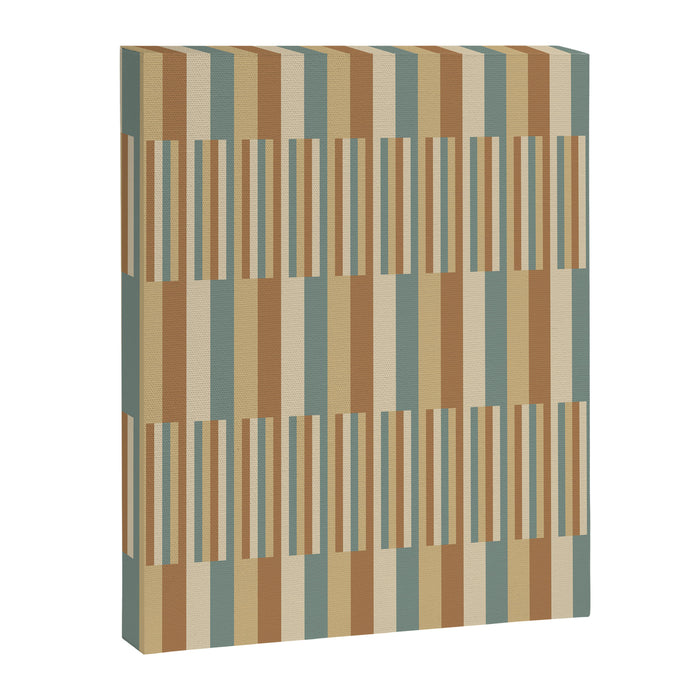 Mixed Stripes Pattern XXIII Natural Boho Canvas Print Gallery Image 1