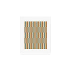 Mixed Stripes Pattern XXIII Natural Boho Art Print Gallery Image 1
