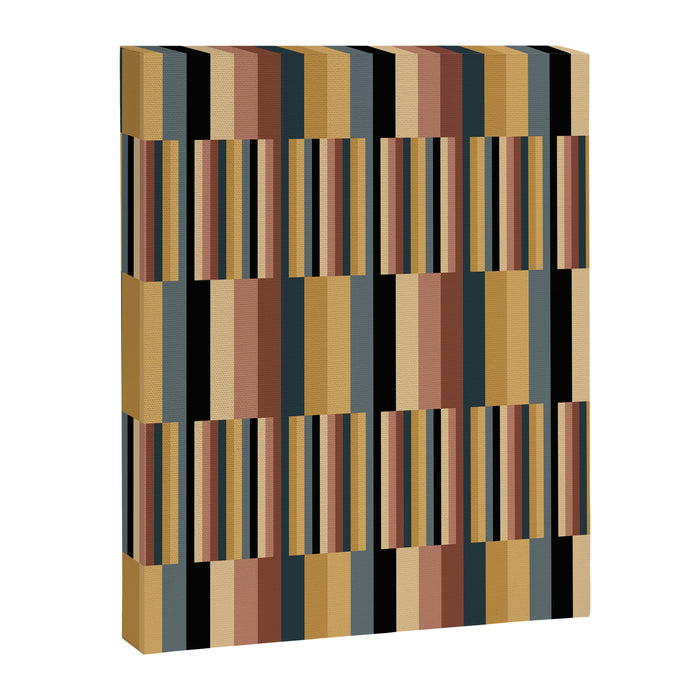 Mixed Stripes Pattern XXIV Bold Retro Canvas Print Gallery Image 1