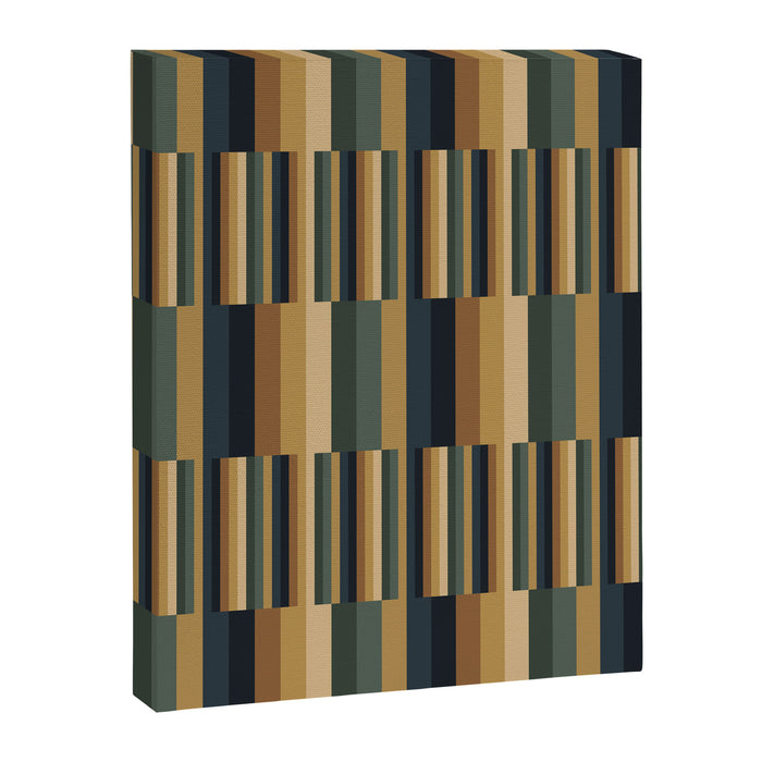 Mixed Stripes Pattern XXV Bold Earthy Canvas Print Gallery Image 1