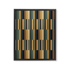 Mixed Stripes Pattern XXV Bold Earthy Framed Canvas Print Gallery Image 8