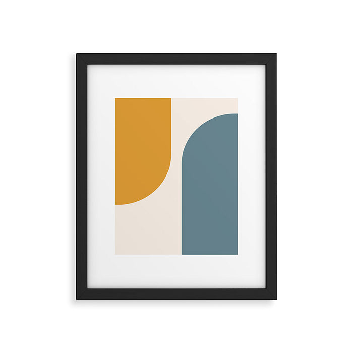Modern Minimal Arch Abstract LXVIII Framed Art Print Gallery Image 1