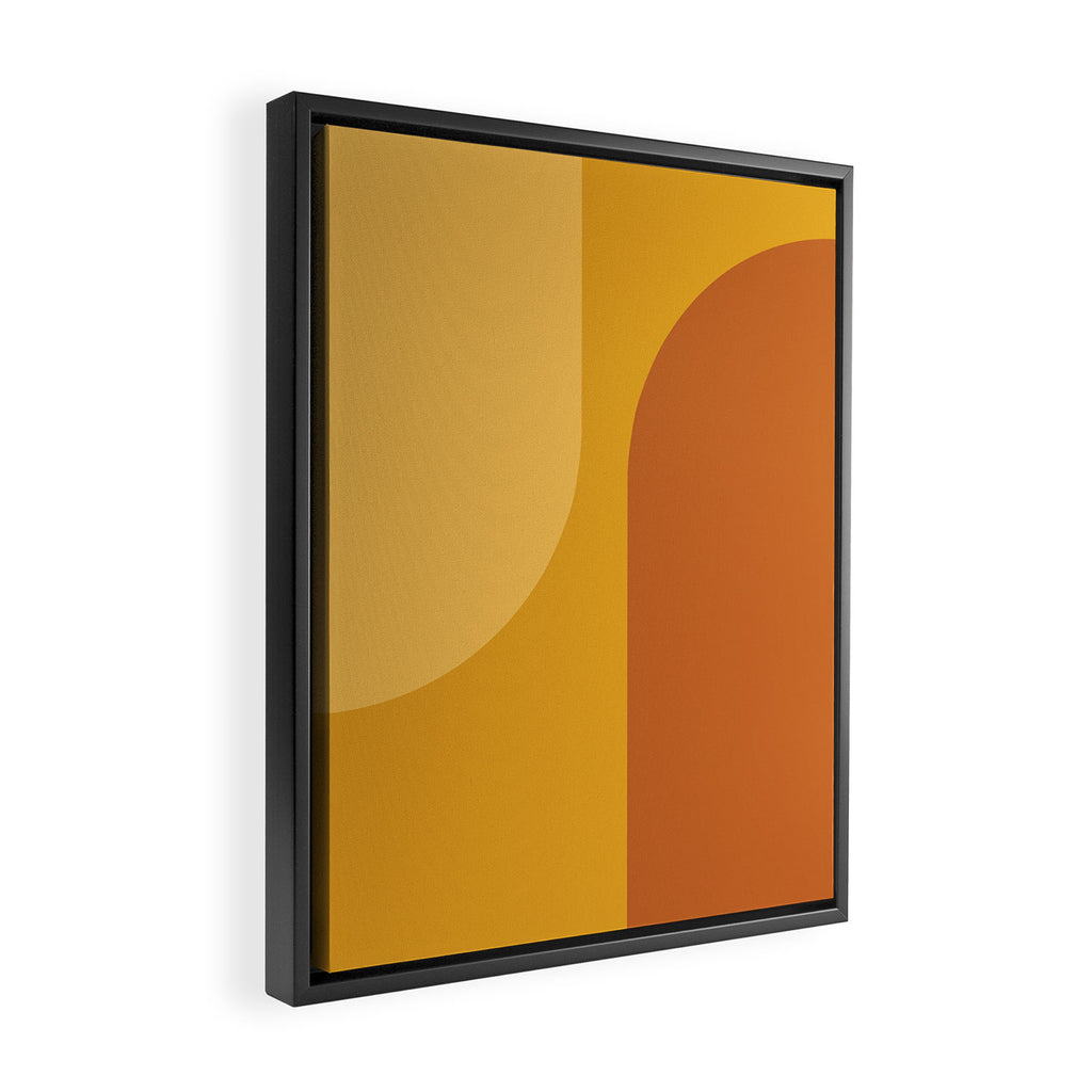 Modern Minimal Arch Abstract LXXII Framed Canvas Print Gallery Image 2