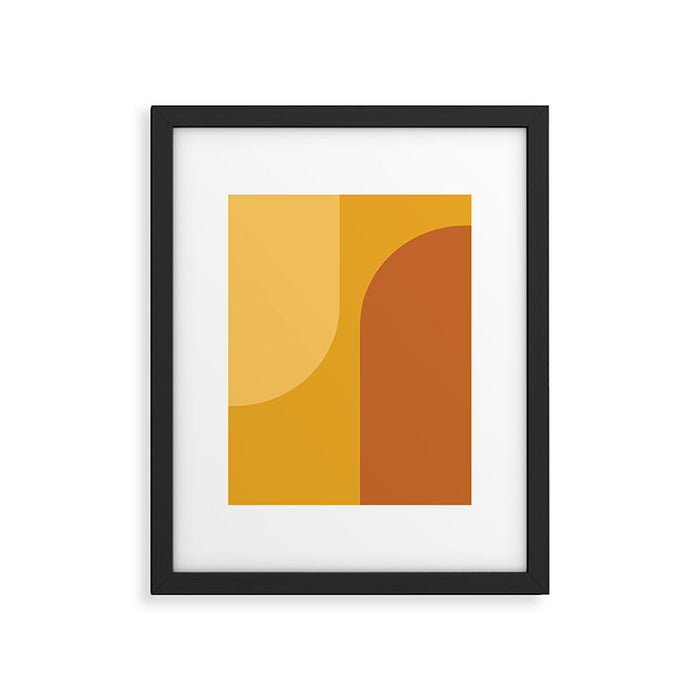 Modern Minimal Arch Abstract LXXII Framed Art Print Gallery Image 1