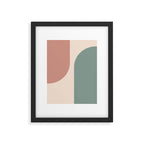 Modern Minimal Arch Abstract LXXVI Framed Art Print Gallery Image 5