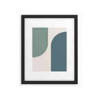 Modern Minimal Arch Abstract LXXVIII Framed Art Print Gallery Image 5