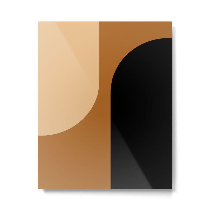 Modern Minimal Arch Abstract LXXX Metal Print Gallery Image 1